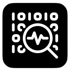 Editable binary, data, analysis vector icon. AI technology, artificial intelligence, computer. Part of a big icon set family. Perfect for web and app interfaces, presentations, infographics, etc
