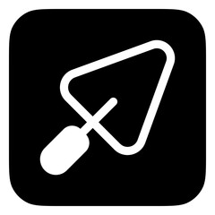 Editable trowel, shovel, cement vector icon. Construction, tools, industry. Part of a big icon set family. Perfect for web and app interfaces, presentations, infographics, etc