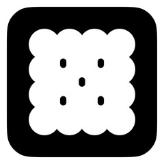 Editable biscuit, cracker vector icon. Bakery, cooking, food. Part of a big icon set family. Perfect for web and app interfaces, presentations, infographics, etc