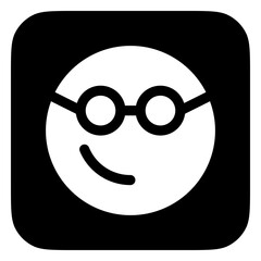 Editable smart glasses expression emoticon vector icon. Part of a big icon set family. Part of a big icon set family. Perfect for web and app interfaces, presentations, infographics, etc