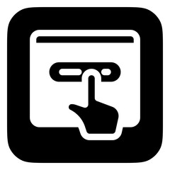 Obraz premium Editable press button vector icon. Part of a big icon set family. Perfect for web and app interfaces, presentations, infographics, etc