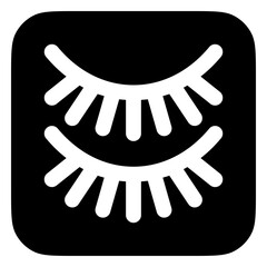 Editable fake eyelashes vector icon. Cosmetics, makeup, skincare, beauty. Part of a big icon set family. Perfect for web and app interfaces, presentations, infographics, etc