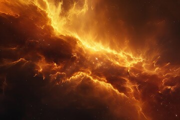 A celestial nebula captured in mesmerizing 3D splendor. - obrazy, fototapety, plakaty
