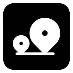 Editable location tracking vector icon. Map, location, navigation. Part of a big icon set family. Perfect for web and app interfaces, presentations, infographics, etc