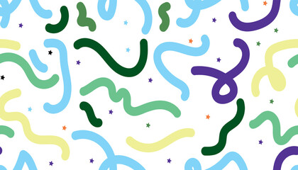 background pattern pastel colors and freeform-blue pink green yellow purple colors. seamless colorful. transparent background with png