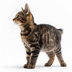 cat isolated on white