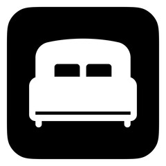 Editable double bed vector icon. Part of a big icon set family. Perfect for web and app interfaces, presentations, infographics, etc