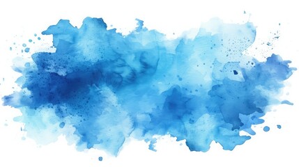 Blue watercolor background. Vector illustration for your design.