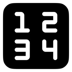 Editable number vector icon. Part of a big icon set family. Perfect for web and app interfaces, presentations, infographics, etc