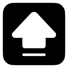 Editable capslock arrow vector icon. Part of a big icon set family. Perfect for web and app interfaces, presentations, infographics, etc