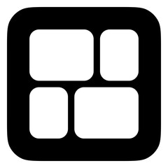 Editable vector mason grid icon. Part of a big icon set family. Perfect for web and app interfaces, presentations, infographics, etc