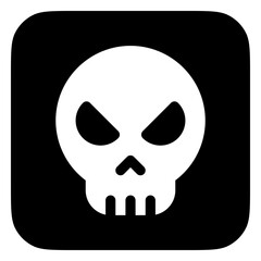 Editable vector danger skull icon. Part of a big icon set family. Perfect for web and app interfaces, presentations, infographics, etc