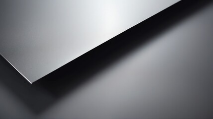 Chic minimalist and stylish silver dark metallic plain smooth surface background from Generative AI