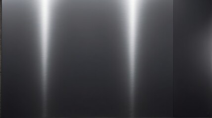 Chic minimalist and stylish silver dark metallic plain smooth surface background from Generative AI