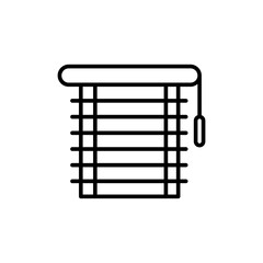 Curtain outline icons, minimalist vector illustration ,simple transparent graphic element .Isolated on white background