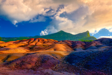 The seven couloured earths site in Chamarel, Mauritius is a unique landmark, a spot of particular...