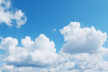 Processed collage of cloudy light blue sky texture. Background for banner, backdrop or texture