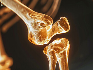 Orthopedic surgery restoring movement the mechanics of healing bones and joints - obrazy, fototapety, plakaty