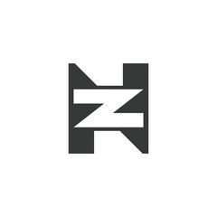 NZ or ZN logo and icon design