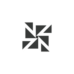 NZ or ZN logo and icon design