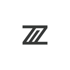 NZ or ZN logo and icon design