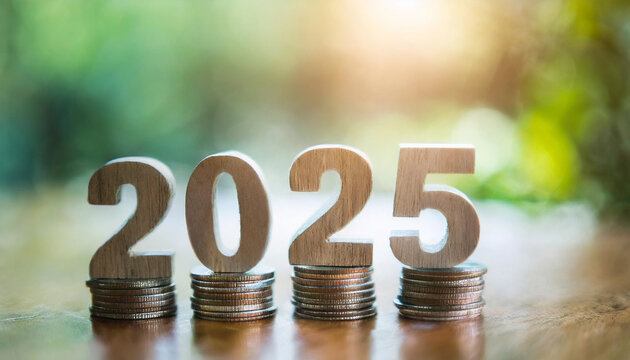 flip board displaying "2025" against a blurred background, symbolizing transition and anticipation