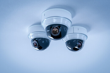 Group of security cameras or cctv cameras