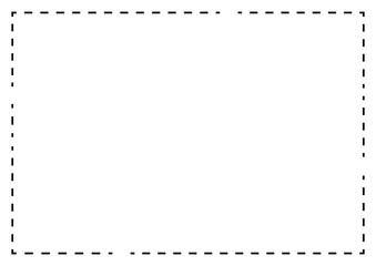 黒のシンプルな四角点線フレーム