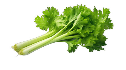 A close-up of a celery bunch with png