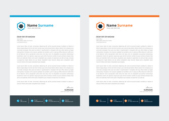Corporate Business Letterhead Template. Editable Vector. Modern professional business letterhead design template. 