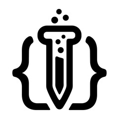 Coding lab icon vector design