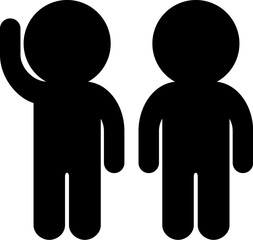 直立した人物のアイコン