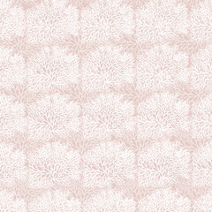Seamless pattern with abstract pastel pink and white 