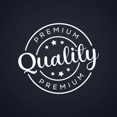 Fototapeta na wymiar Premium quality stamp for the luxury elegant business badge