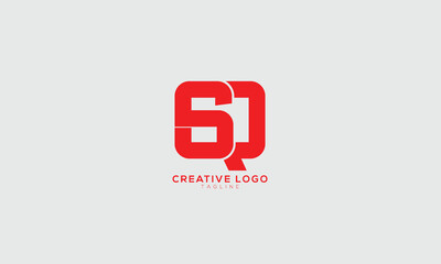 Fototapeta premium SQ QS Abstract initial monogram letter alphabet logo design