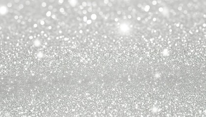 Fototapeta premium Silver glitter background texture white sparkling shiny wrapping paper.