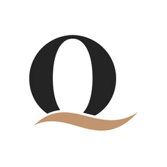 Q O letter logo