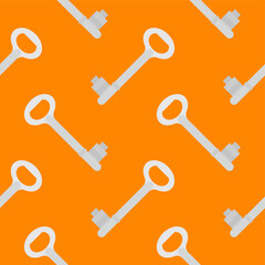 key seamless pattern vector illustration. Texture for textile, wallpaper and backdrop