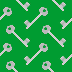 key seamless pattern vector illustration. Texture for textile, wallpaper and backdrop