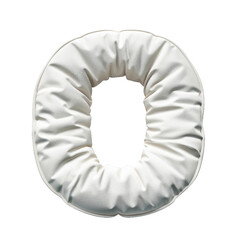 O made of pillow, PNG image, no background