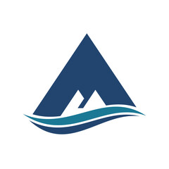 mountain logo with the letters A M