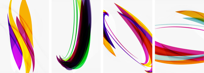 Abstract colorful wave posters for wallpaper, business card, cover, poster, banner, brochure, header, website