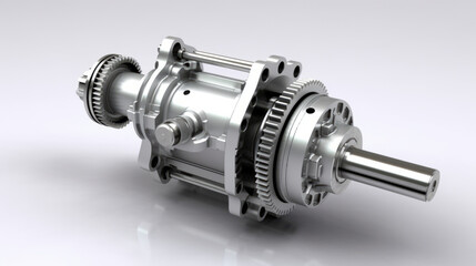 Steering Gear Box on a Clear Background,generative ai