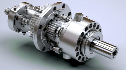 Steering Gear Box on a Clear Background,generative ai