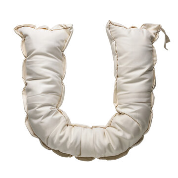 U made of pillow, PNG image, no background