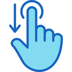 Obraz premium Tap Down Icon