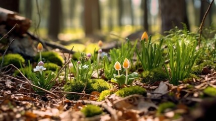 flowers that grow on the forest floor