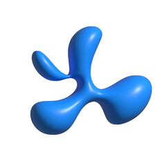 3d Blue Splash transparent png