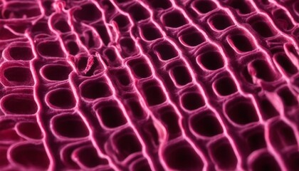  Close-up of a pink, textured surface with a grid-like pattern