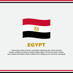 Egypt Flag Background Design Template. Egypt Independence Day Banner Social Media Post. Egypt Design